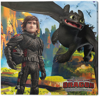 How To Train Your Dragon - A Hidden World Canvas Print
