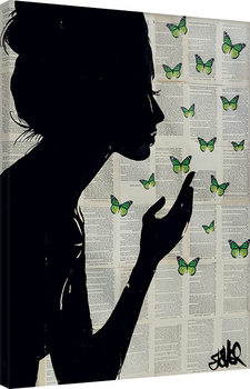 Loui Jover - Simplicity - Green Canvas Print