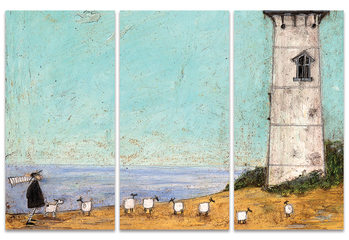 Sam Toft - Seven Sisters And A Lighthouse Canvas Print