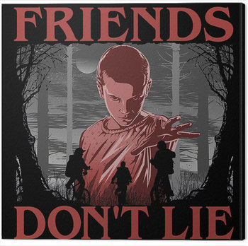 Stranger Things - Friends Don't Lie Canvas Print