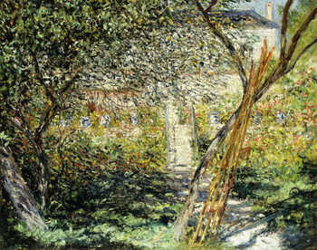 Canvas-taulu A Garden in Vetheuil; Le Jardin de Vetheuil, 1881