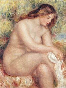 Canvas-taulu Bather Drying Herself, c.1910