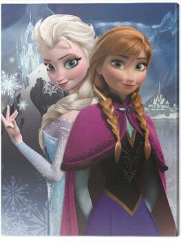 Canvas-taulu Frozen - Anna & Elsa