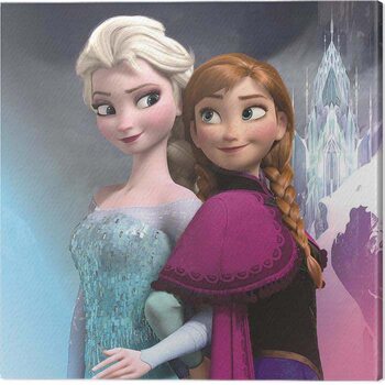 Canvas-taulu Frozen - Elsa & Anna