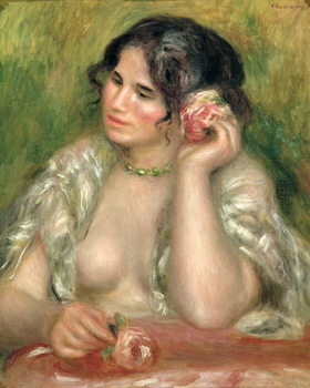 Canvas-taulu Gabrielle with a Rose, 1911