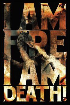 Canvas-taulu Hobbit - I Am Fire I Am Death