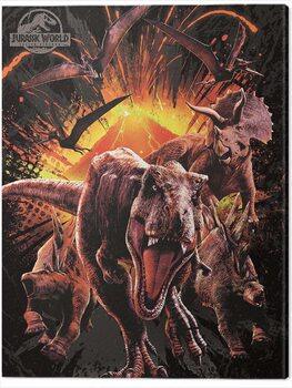 Canvas-taulu Jurassic World: Fallen Kingdom - Montage