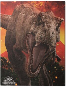 Canvas-taulu Jurassic World: Fallen Kingdom - T-Rex