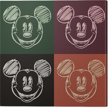 Canvas-taulu Mickey Mouse - Chalk Faces