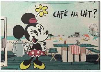 Canvas-taulu Mickey Shorts - Café Au Lait?
