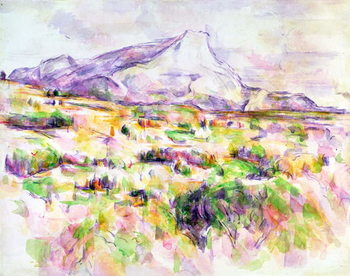 Canvas-taulu Mont Sainte-Victoire from Les Lauves, 1902-06