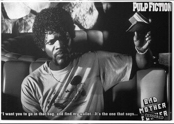 Canvas-taulu Pulp Fiction - Bad Mother F**ker
