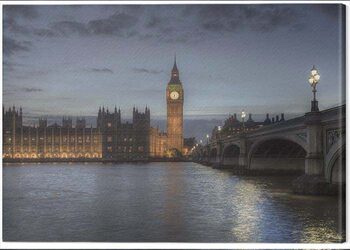 Canvas-taulu Rod Edwards - Twilight, London, England