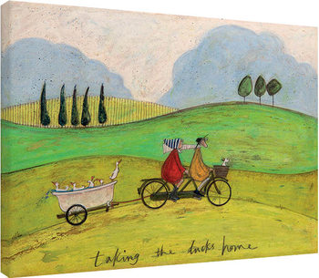 Canvas-taulu Sam Toft - Taking the Ducks Home