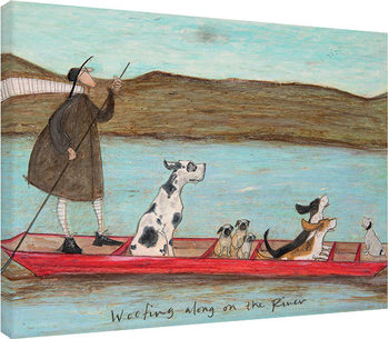 Canvas-taulu Sam Toft - Woofing along on the River