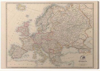 Canvas-taulu Stanfords - Europe Map