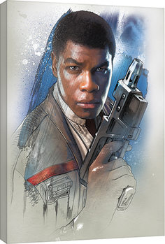 Canvas-taulu Star Wars: The Last Jedi - Finn Brushstroke
