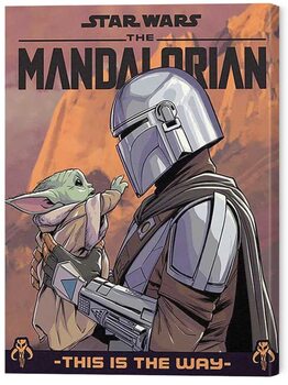 Canvas-taulu Star Wars: The Mandalorian - Hello Little One