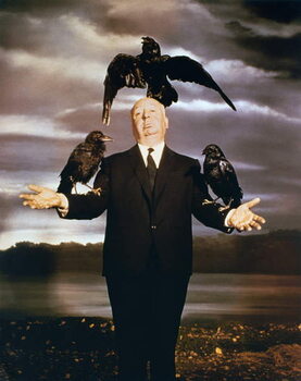 Canvas-taulu Alfred Hitchcock, The Birds 1963 Directed By Alfred Hitchcock