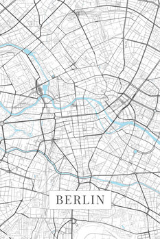 Canvas-taulu Berlin white