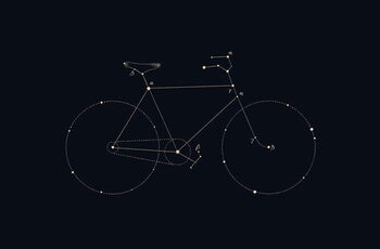 Canvas-taulu Bike Constellation