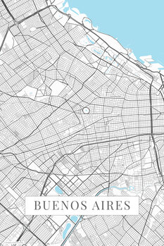 Canvas-taulu Buenos Aires white