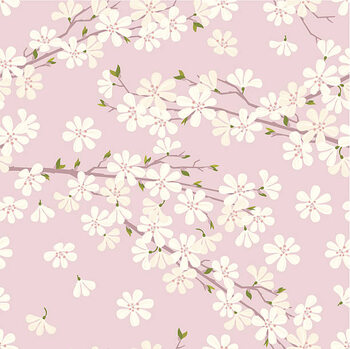 Canvas-taulu Cherry Blossom Pattern