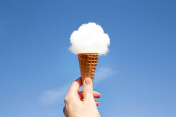 Canvas-taulu Cloud ice cream.
