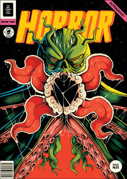 Canvas-taulu Cthulhu monster ready to embrace, horror poster