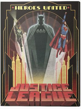 Canvas-taulu DC Comics - Heroes United