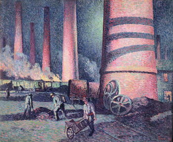 Canvas-taulu Factory Chimneys, 1896