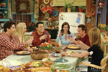 Canvas-taulu Friends - Thanksgiving