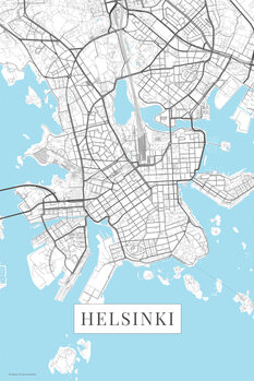 Canvas-taulu Helsinki white