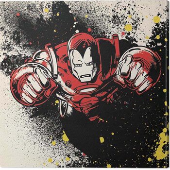 Canvas-taulu Iron-Man - Splatter