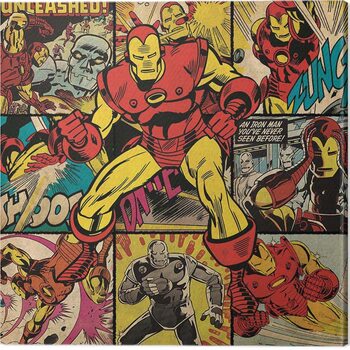 Canvas-taulu Iron Man - Squares
