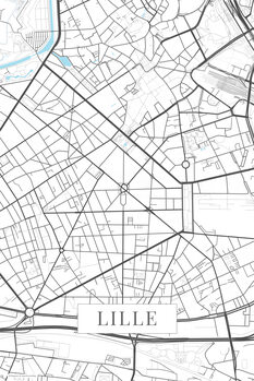 Canvas-taulu Lille white