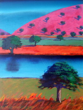 Canvas-taulu Pink Hill 2