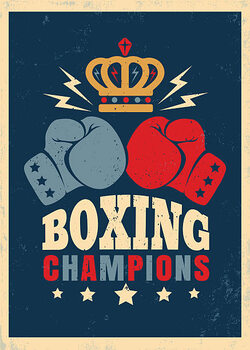 Canvas-taulu poster for boxing