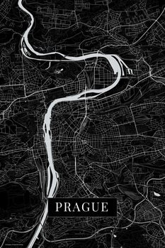 Canvas-taulu Prague black