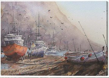 Canvas-taulu Rajan Dey - Docked