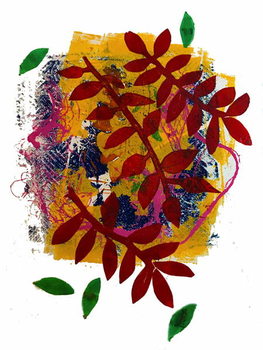 Canvas-taulu Red leaves