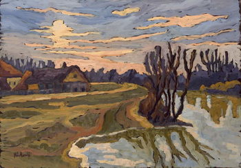 Canvas-taulu Road into Dusk, 2004