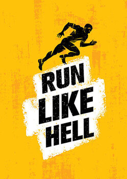 Canvas-taulu Run Like Hell