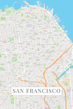 Canvas-taulu San Francisco color