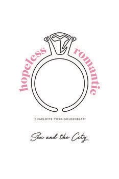 Canvas-taulu Sex and The City - Hopeless romantic