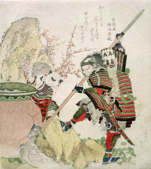 Canvas-taulu Sima Wengong (Shiba Onko) and Shinozuka, Lord of Iga