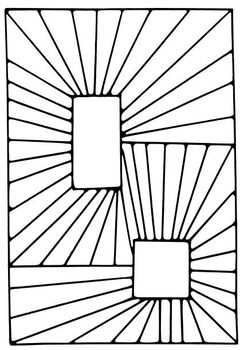 Canvas-taulu Square Burst Pattern