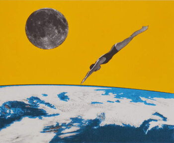 Canvas-taulu The space dive, 2016,