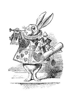 Canvas-taulu The White Rabbit