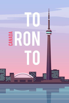 Canvas-taulu Toronto. Vector poster.